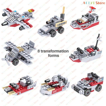Navy Warship Building Block Model Kit – Compatible with LEGO Construction Sets