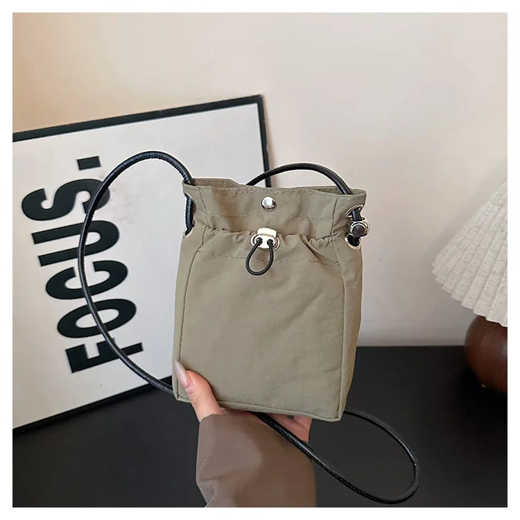 Mini Nylon Crossbody Bag Women's Phone Purse