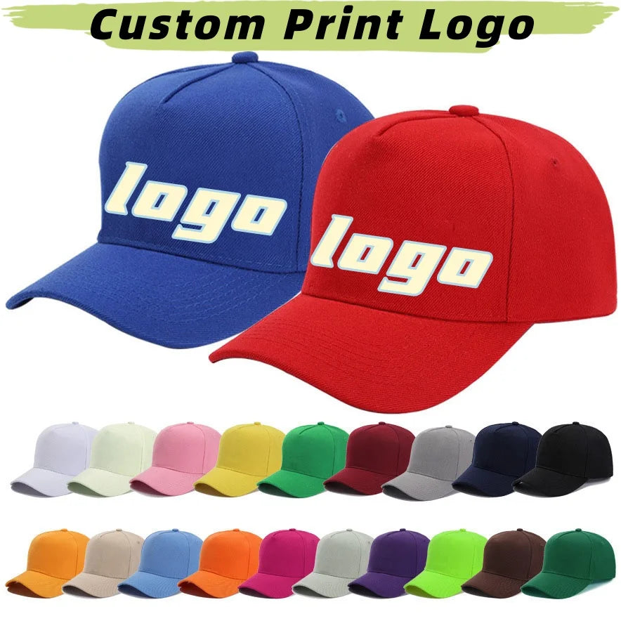 Plain Baseball Cap – Unisex Adjustable Snapback Hat