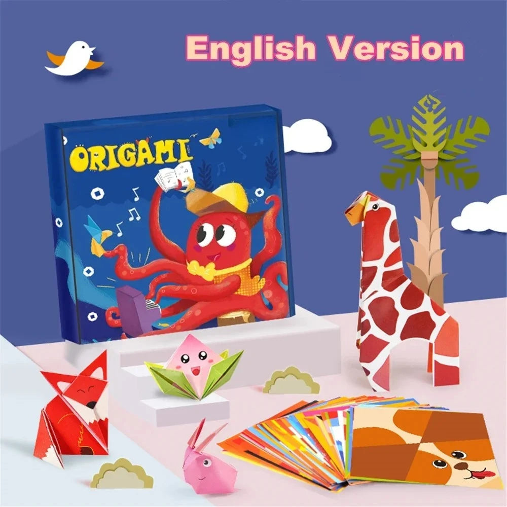 Kids Origami Paper Craft Kit – 54 & 108 Pages DIY Folding Book