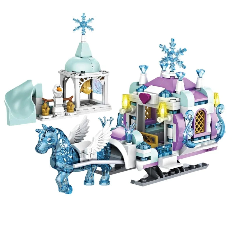 Frozen Princess Ice Castle Building Blocks Set – Girls Toy Gift