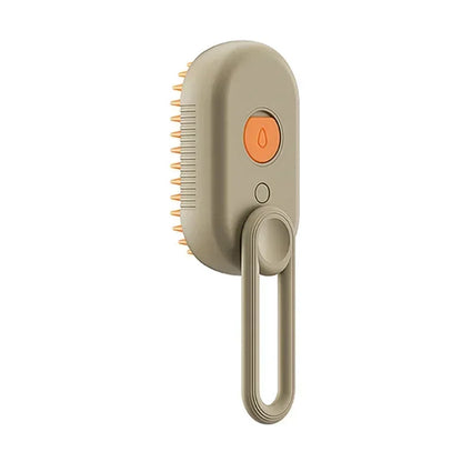 3-in-1 Steam Pet Brush for Cats & Dogs – Self-Cleaning Grooming Comb