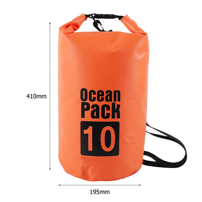 Waterproof Dry Bag – Foldable Roll-Top Pack 2L 3L 5L 10L 15L