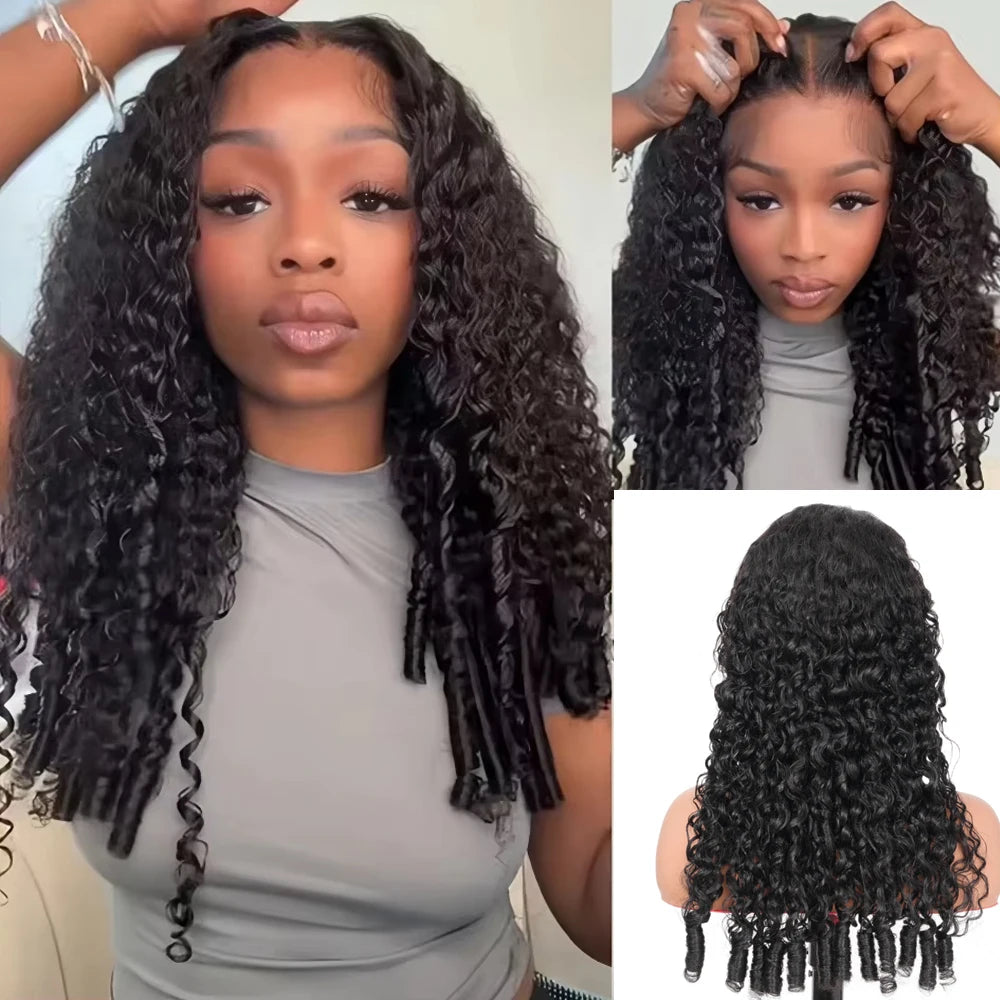 Burmese Curly Deep Wave Human Hair Wig – 13x4 HD Lace Front, 200%/250% Density