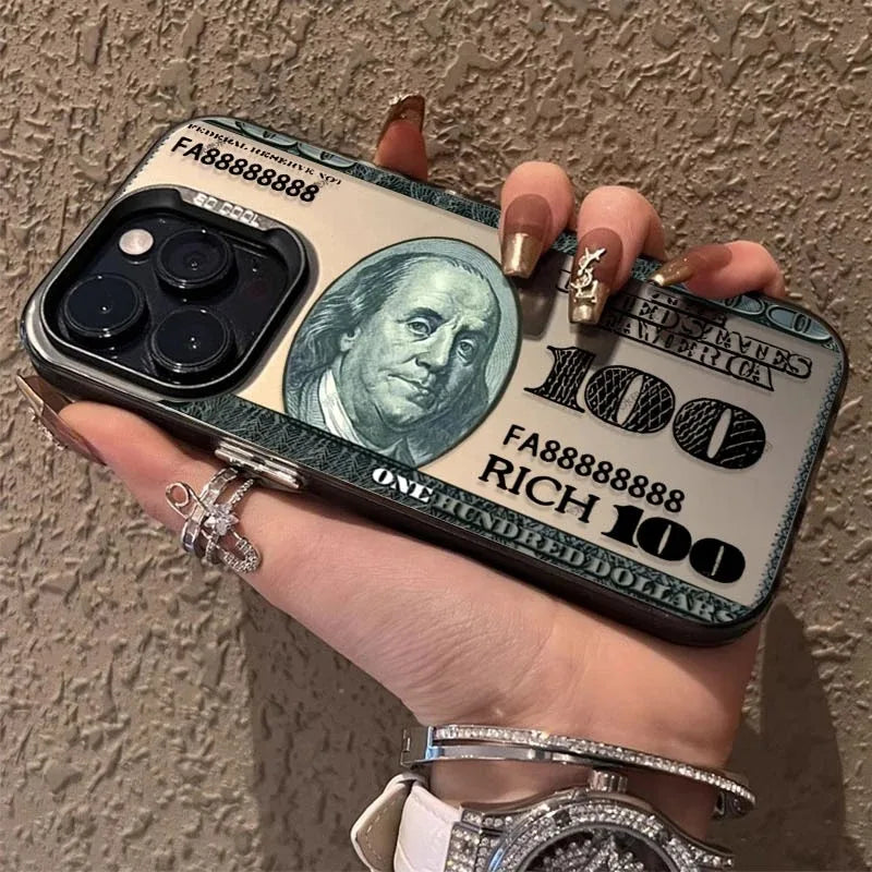 Dollar Popular Design Pc Phone Case Iphone 15 16 14 Plus 16e 13 12 Pro Max Shockproof Matte Hard Usd