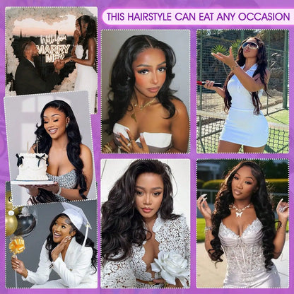 Body Wave HD Lace Front Wig – 13x4 Human Hair Natural Black