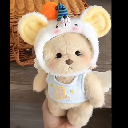 Teddy Bear Plush Toy with Changeable Outfits – Cute Stuffed Animal Doll