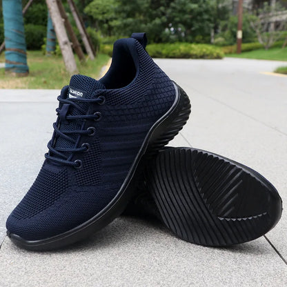 Men's Breathable Mesh Running Sneakers – Lightweight Casual Sports Shoes