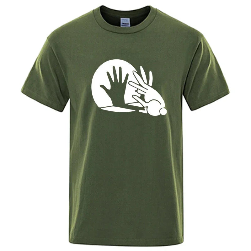 Shadow Puppet Graphic T Shirt Funny Cotton Blend Tee