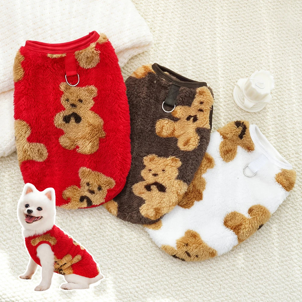Dog Fleece Pajamas – Warm Winter Pet Coat for Small to Large Dogs