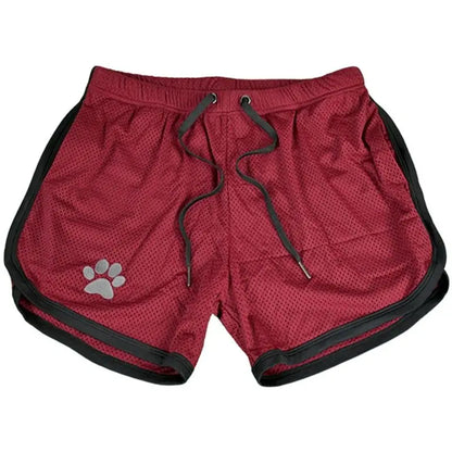 Men's Mesh Running Shorts Breathable Gym Fitness Short Pants