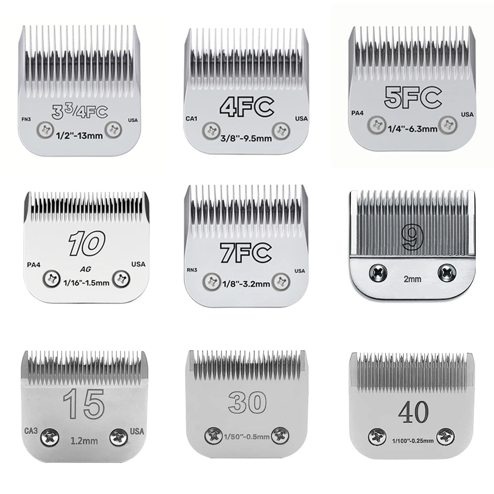 Dog Grooming Clipper Replacement Blades – Compatible with Andis Clippers