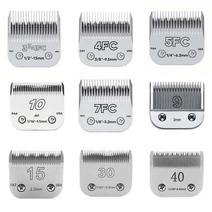 Dog Grooming Clipper Replacement Blades – Compatible with Andis Clippers