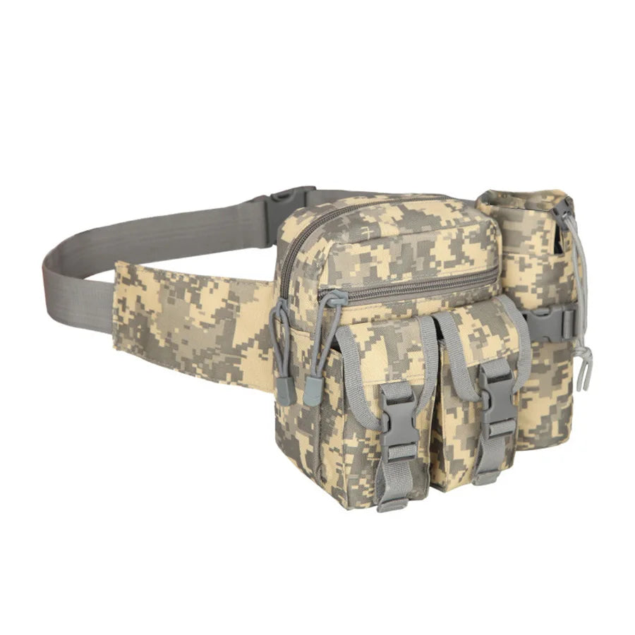 Tactical Waist Bag with Detachable Water Bottle Holder