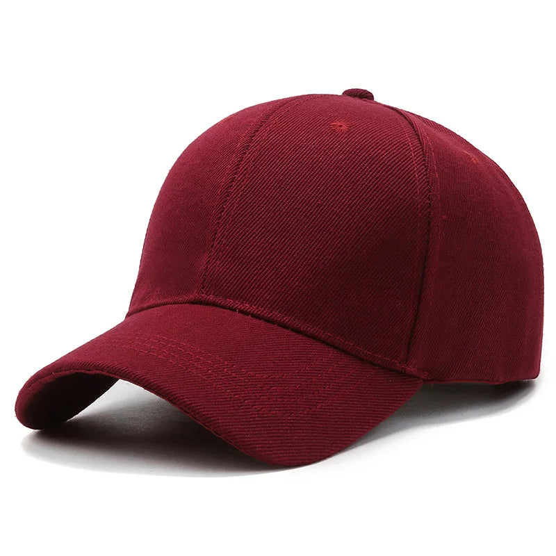 Plain Baseball Cap – Unisex Adjustable Snapback Dad Hat