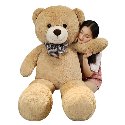 Giant 105cm Soft Teddy Bear Plush Toys White Pink Brown Super Big Hugging Pillow Animal Cushion