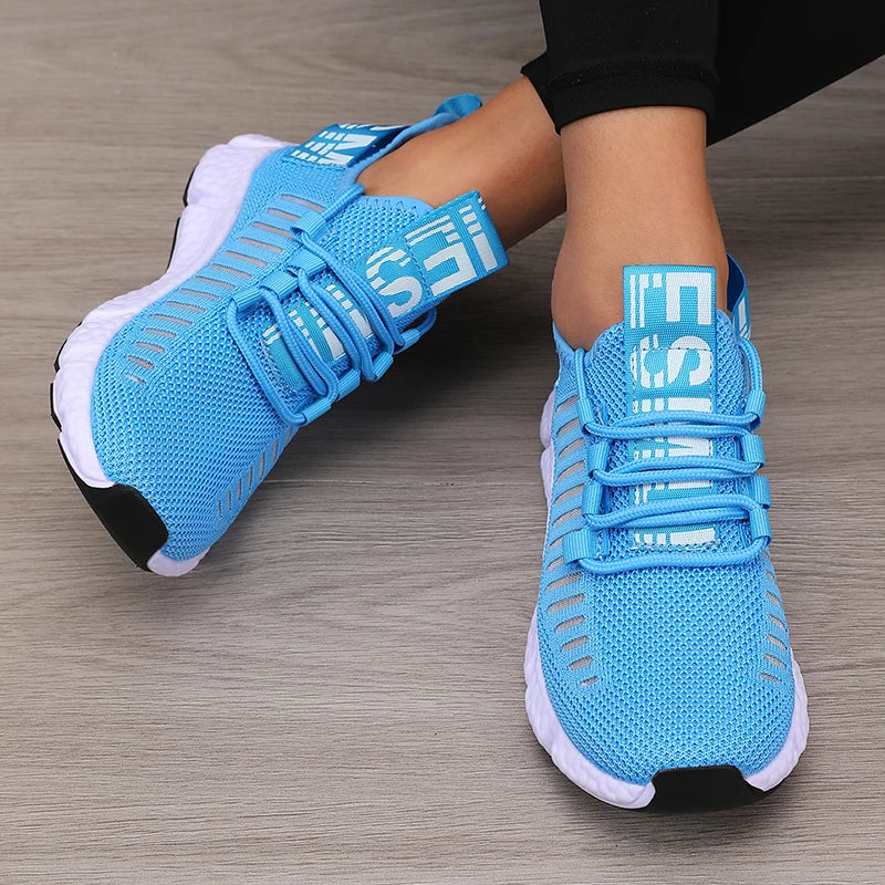 Women's Mesh Sneakers – Lightweight Breathable Athletic Walking Shoes