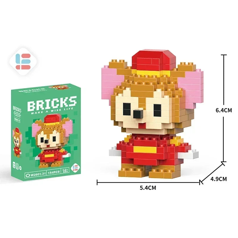 Disney Tsum Tsum Mini Building Blocks – Cartoon Micro Brick Figures