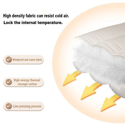 Winter Casual Men S Slippers Indoor Waterproof Home Shoes Fur Flat Warm Couples Bedroom Houseshoes