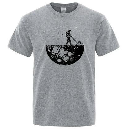 Lunar Cleaner Graphic T Shirt Funny Cotton Blend Tee