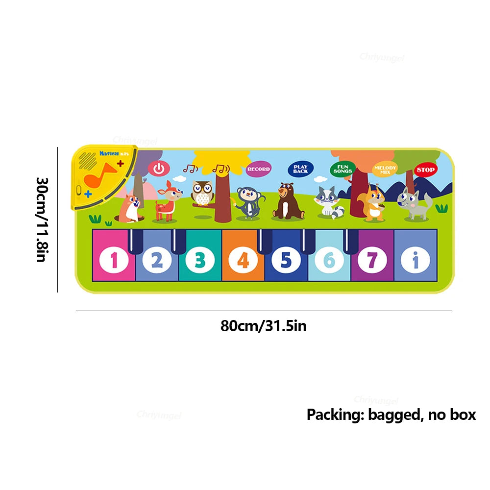 Kids Piano Mat Musical Floor Keyboard Toy for Toddlers