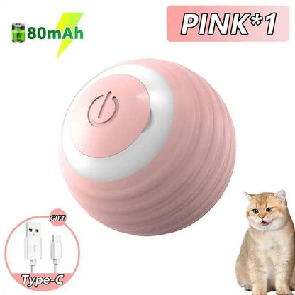 Smart Interactive Dog & Cat Toy Ball with RGB Lights
