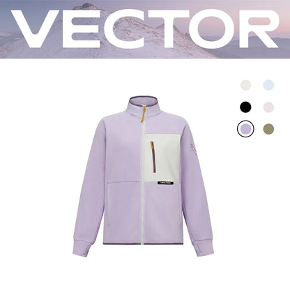 Vector Fleece Zip-Up Jacket – Contrast Color Block
