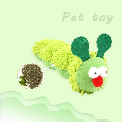 Caterpillar Catnip Chew Toy – Silvervine Molar Teaser for Cats