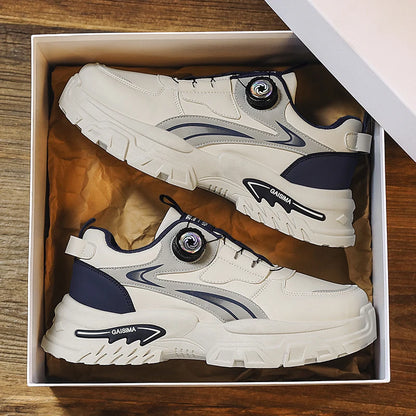 Men's High-Top Sneakers – Chunky Thick-Sole Casual Running Shoes