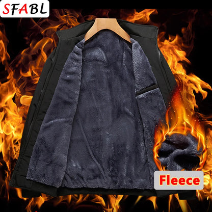 Men's Fleece-Lined Lapel Jacket – Warm Business Casual Coat