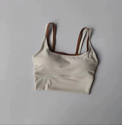Women's Padded Sports Bra – Shockproof Support Yoga Fitness Top