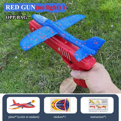 Foam Airplane Launcher Toy – Kids Catapult Glider Gun