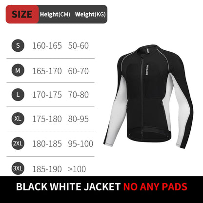 Men's Lightweight Motorcycle Riding Jacket with Armor Protection