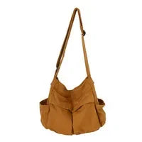 Canvas Messenger Bag – Large Capacity Women's Casual Shoulder & Crossbody Bag