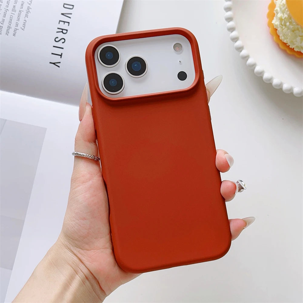 Matte Candy Color Phone Case Iphone 17 Air 16 16e 15 Pro Max Liquid Silicone Shockproof Protection
