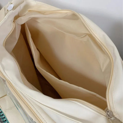 Anime Crossbody Bag with Transparent Postcard Display Window