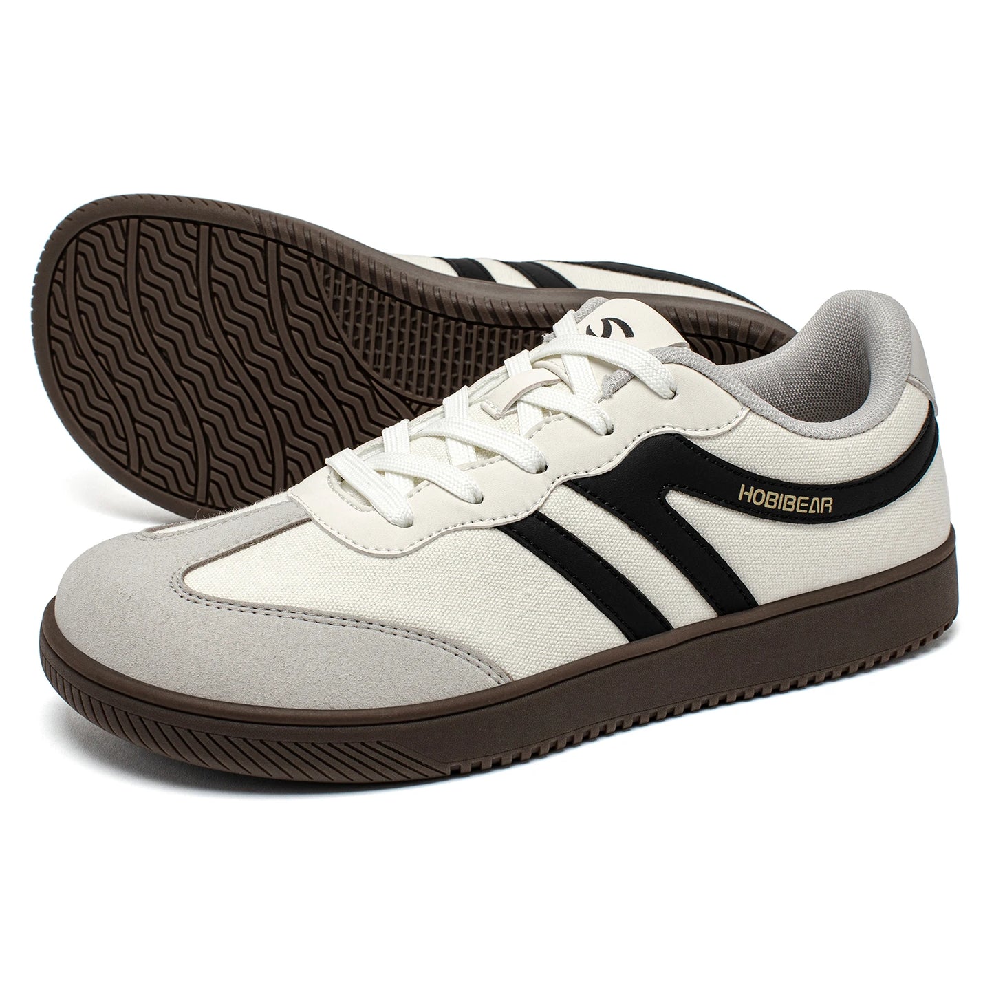 Wide Toe Minimalist Sneakers – Unisex Lace-Up Casual Walking Shoes