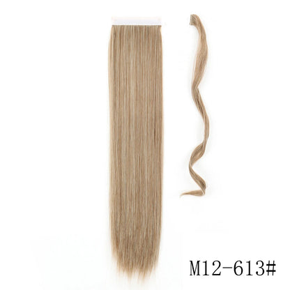Wrap Around Ponytail Extension – Long Straight Synthetic Clip-In