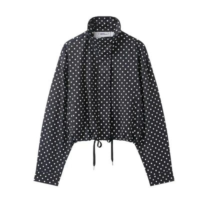 Women's Polka Dot Jacket & Shorts Set