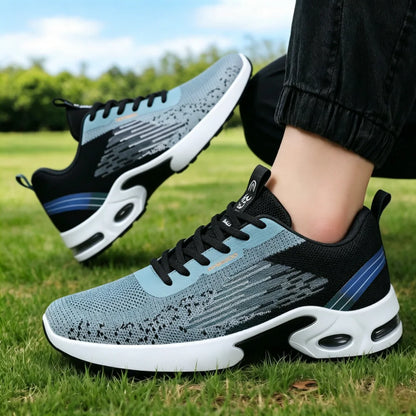 Men's Breathable Mesh Running Shoes with Air Cushion Support