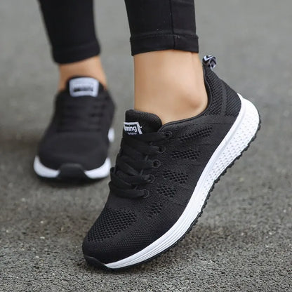 Women's Breathable Mesh Sneakers – Lightweight Walking Shoes