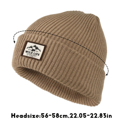 Outdoor Fleece Beanie Hat – Warm Windproof Winter Cap