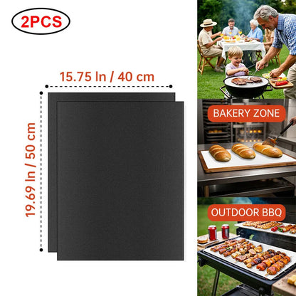 Non-Stick BBQ Grill Mat & Oven Liner – Reusable