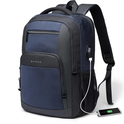 Laptop Backpack 15.6" with USB Charging Port – Waterproof Travel Bag