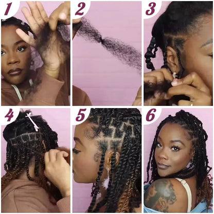 Afro Kinky Curly Bulk Human Hair Braiding Qvr Remy No Attachment - Soft