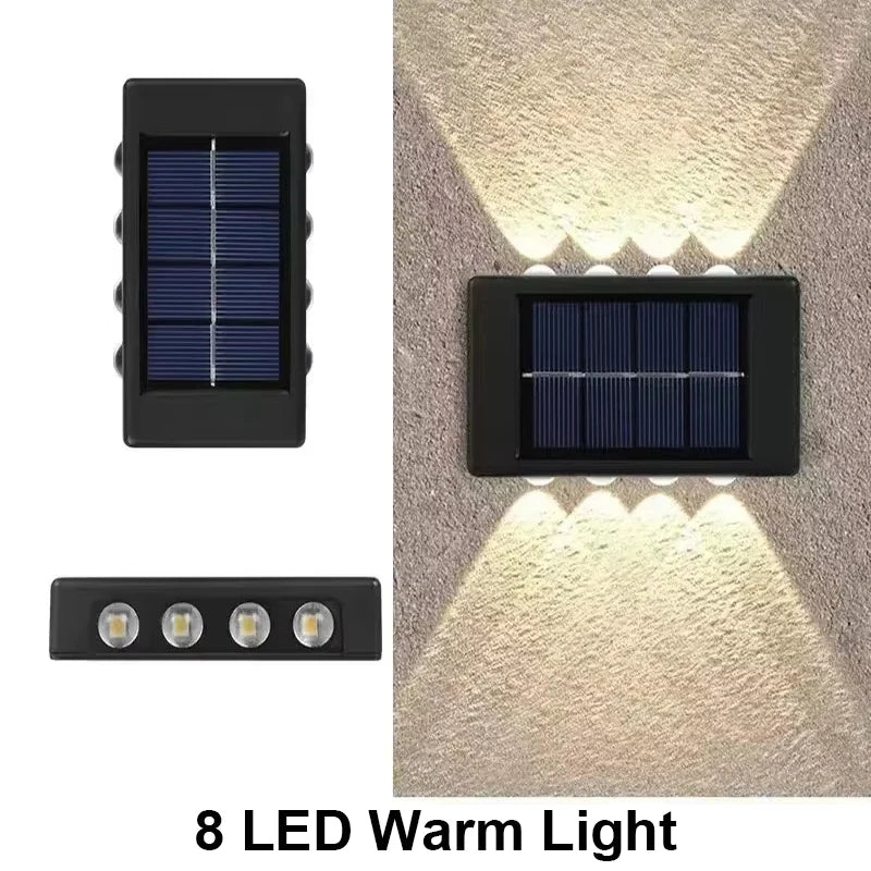 Solar Wall Light Outdoor Waterproof Led Garden Fence Lamp - Waterproof