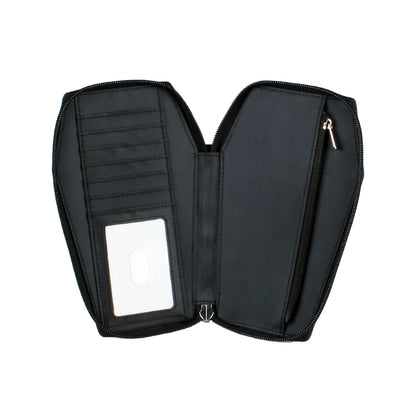 Coffin Shape Gothic Wallet – Halloween Clutch Wristlet Purse