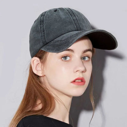 Baseball Cap – Solid Washed Cotton Dad Hat for Men & Women