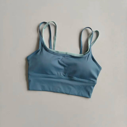 Women's Padded Sports Bra – Shockproof Support Yoga Fitness Top