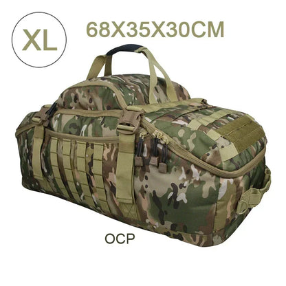 Tactical MOLLE Duffle Bag Backpack – 25L / 45L / 80L Outdoor Military Pack